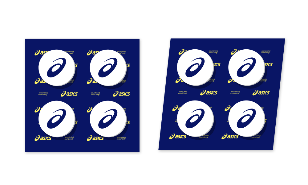 ASICS 號碼布扣
